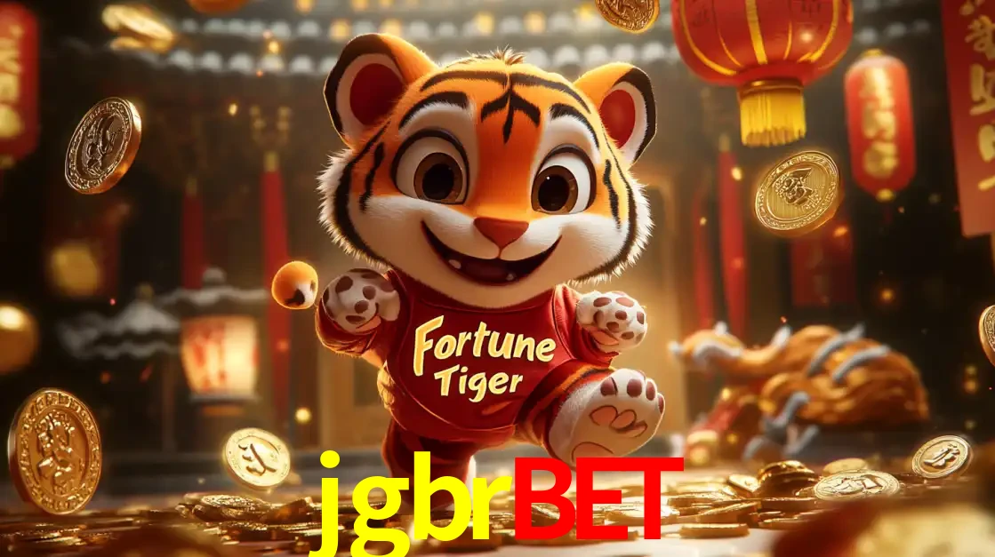 O alegre personagem do Fortune Tiger correndo sobre um caminho de moedas de ouro, simbolizando os grandes prêmios e a diversão do popular jogo de slot do jgbrbet.